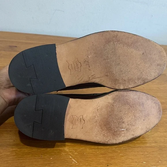 Sears Dark Brown Leather Men's Oxford Shoes - Picture 9 of 12